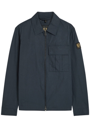 Belstaff Cargo Logo-appliquéd Cotton-blend Overshirt - Navy - Xxl