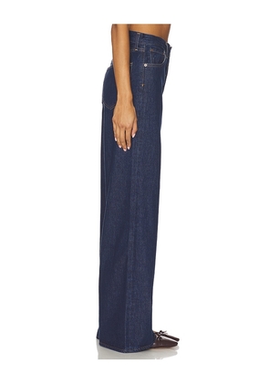 AGOLDE Dame High Rise Wide Leg Jeans in Blue. Size 25. Also in 27.