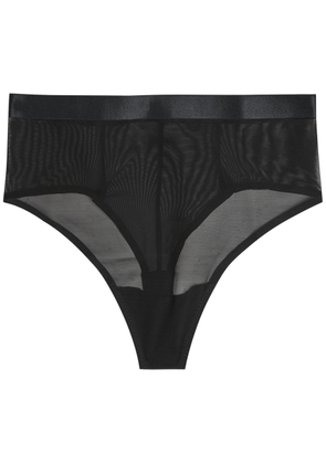 Spanx Sheersense Sculpting Mesh Thong - Black - M (UK12 / M)