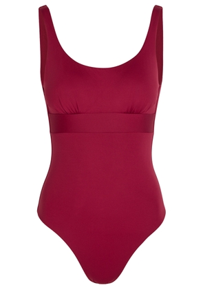 Max Mara Beachwear Camilla Scoop-neck Swimsuit - Burgundy - IB (UK6 / XS)