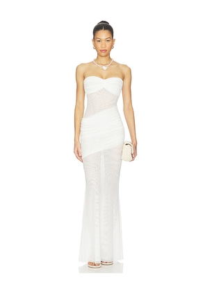 Bananhot Erica Dress in White. Size L. Also in M, S, XL, XS.