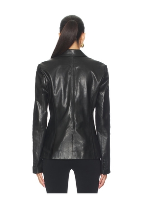 EAVES Sigrun Leather Jacket in Black. Size XS. Also in S, XXS.