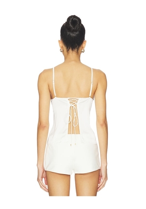Bananhot Nona Top in White. Size L. Also in S, XS, M, XL.