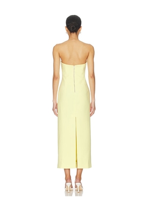 Bardot Rosalyn Midi Dress in Yellow. Size 10. Also in 2, 4, 6, 8.