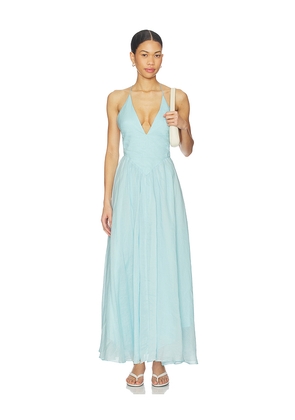 Bardot Arletha Halter Maxi Dress in Baby Blue. Size 10. Also in 12, 2, 4, 6, 8.