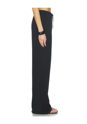 ALL THE WAYS Beth Drawstring Pant in Black. Size L. Also in XS, XXS, S.