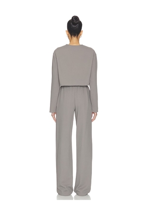 ALL THE WAYS Trina Lounge Set in Grey. Size XS. Also in XXS, S, M, L, XL.