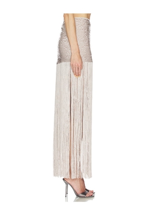 Camila Coelho Mirana Maxi Skirt in Mauve. Size L. Also in XXS, S, M.
