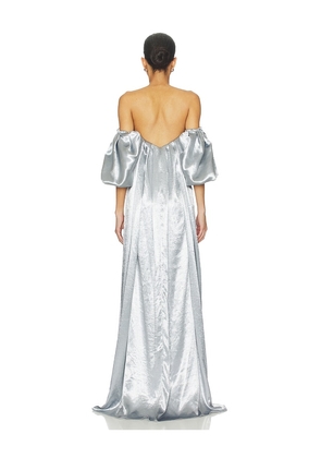 CAROLINE CONSTAS Palmer Gown in Baby Blue. Size S. Also in XS.
