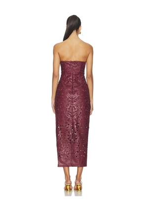 Cult Gaia Raylene Dress in Burgundy. Size 2. Also in 0, 8.