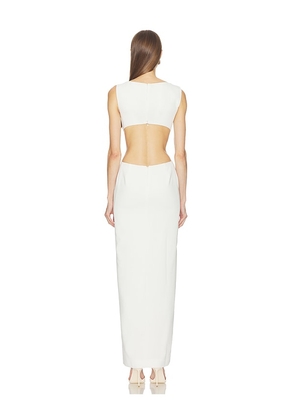 Camila Coelho Selma Maxi Dress in Ivory. Size L. Also in XXS, XS, S, M, XL.