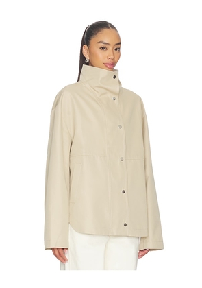 EAVES x Jasmine Tookes Remi Jacket in Beige. Size L. Also in XXS, M, XL.