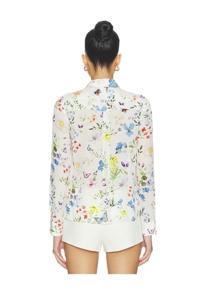 Alice + Olivia Willa Top in White. Size L. Also in XS, S, M.