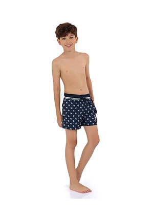 Agua Bendita Kids Nick Cherish Swim Short in Navy. Size 2. Also in 6, 4.