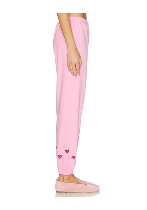 BEACH RIOT Georgie Sweatpants in Pink. Size M. Also in XS, S, L.