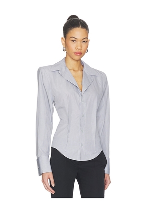 THE ATTICO Button Down Shirt in Grey. Size 36. Also in 44.
