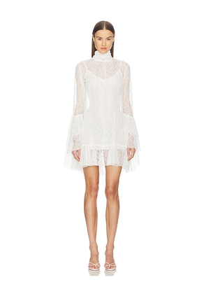 Camila Coelho Norma Mini Dress in Ivory. Size L. Also in M, S, XL, XS, XXS.