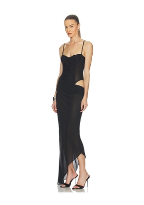 Camila Coelho Greer Maxi Dress in Black. Size L. Also in M, S, XL, XS.