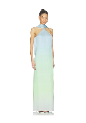 Amanda Uprichard x REVOLVE Ashton Maxi Dress in Blue, Mint. Size L. Also in M, S, XS.
