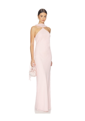 Amanda Uprichard Ashton Maxi Dress in Rose. Size L. Also in S.