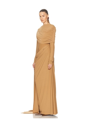 Deme by Gabriella The Suze Dress in Brown. Size L. Also in S, XS, M.