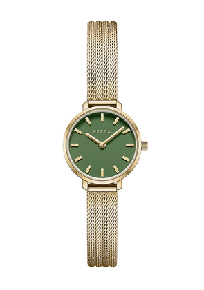 Breda Beverly Mesh Watch in Metallic Gold.