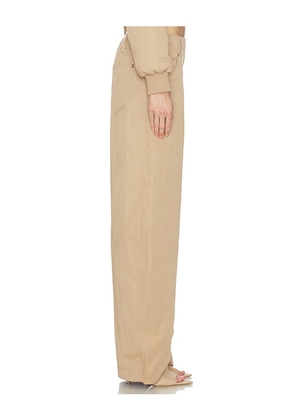 Camila Coelho Amaia Pants in Tan. Size L. Also in M, S, XS.