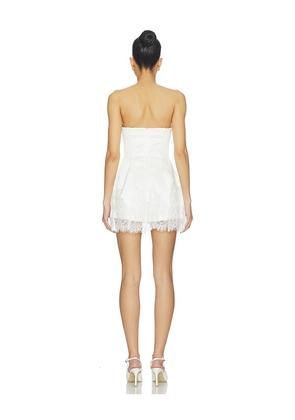 Amanda Uprichard Romilly Romper in White. Size L. Also in M, S.