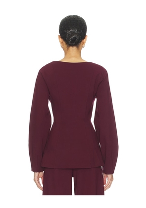 ALIGNE Bonnie Ponte Blazer in Wine. Size 4. Also in 0, 2, 6, 8.