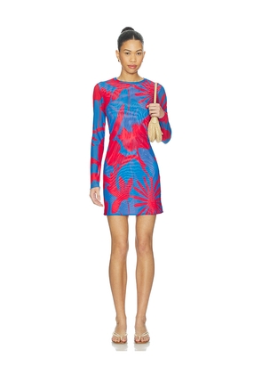 eywasouls malibu Scarlet Mini Dress in Blue,Red. Size L. Also in M, S, XS.
