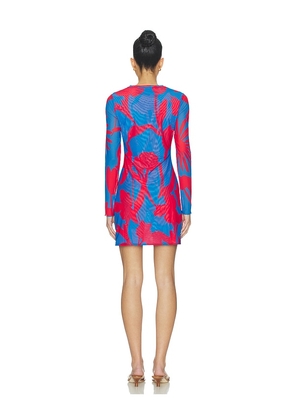eywasouls malibu Scarlet Mini Dress in Blue,Red. Size L. Also in XS, S, M.