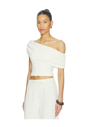 ALL THE WAYS Kiana Top in Cream. Size L. Also in XS, S.
