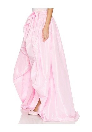 AKNVAS Jami Tafeta Skirt in Pink. Size 10. Also in 2, 4.