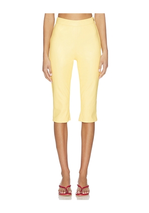 AFRM Calla Pant in Lemon. Size 24. Also in 25, 26, 27, 28, 29, 30, 31, 32.