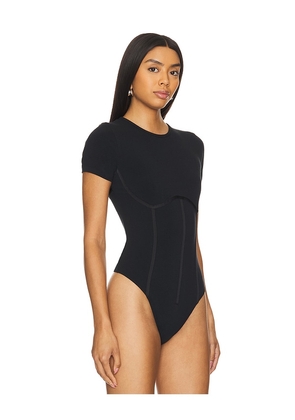 fleur du mal T-Shirt Bodysuit in Black. Size M. Also in XS, S, XL.