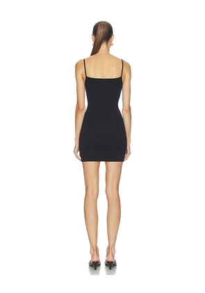Eterne Soft Jersey 90's Tank Mini Dress in Black. Size L. Also in M, XL.