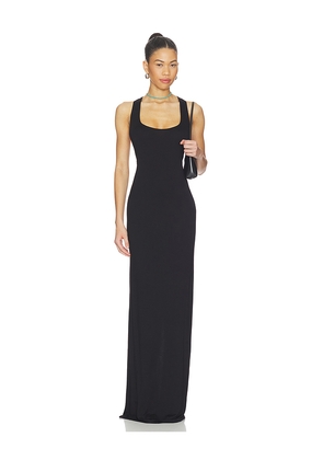Eterne Soft Jersey Hedi Maxi Dress in Black. Size M. Also in S, XS.