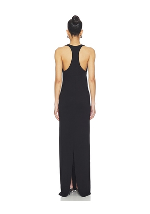 Eterne Soft Jersey Hedi Maxi Dress in Black. Size M. Also in XS, S, L.