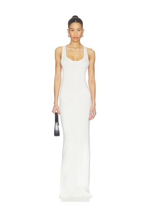 Eterne Soft Jersey Hedi Maxi Dress in Ivory. Size L. Also in M, S, XS.