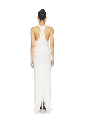 Eterne Soft Jersey Hedi Maxi Dress in Ivory. Size L. Also in M.