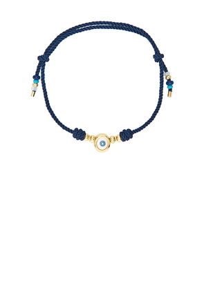 BaubleBar Evil Eye Paracord Necklace in Navy in Navy.