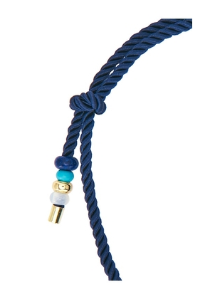 BaubleBar Evil Eye Paracord Necklace in Navy in Navy.