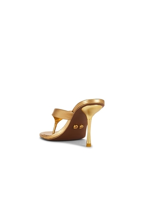 Cult Gaia Stella Sandals in Metallic Bronze. Size 36.5. Also in 37.5, 38, 38.5.