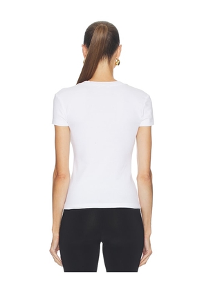 COTTON CITIZEN The Seoul V-neck Tee in White. Size L. Also in S, M.