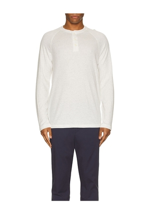 Faherty Long Sleeve Cloud Henley in Cream. Size S. Also in L.