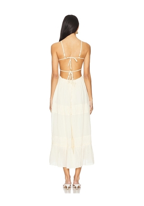 Free People x free-est Taking Sides Maxi Dress In Wet Plaster in Ivory. Size L. Also in XL.