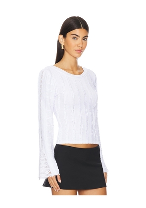 Free People Rocky Long Sleeve Top in White. Size M. Also in L.
