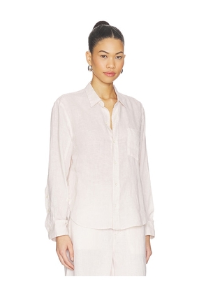 Citizens of Humanity Kayla Shrunken Shirt in Cream. Size L. Also in XS, S, M.