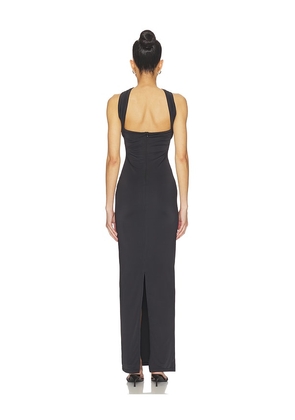 ALL THE WAYS Brissa Maxi Dress in Black. Size L. Also in XS, S, M.