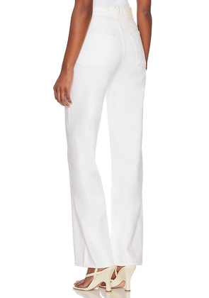 GRLFRND Brooklyn High Rise Straight Jeans in White. Size 28. Also in 24, 31, 32.